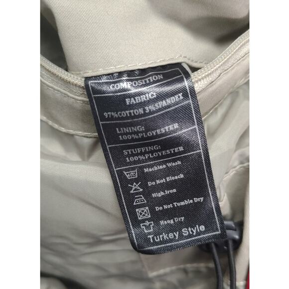 Design Style DS Mens Trapper Jacket Cargo Size 48 Designer Hunting Small Tan - Picture 11 of 12